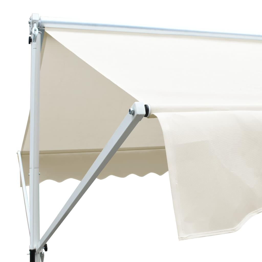 vidaXL Freistehende Markise 3x3 m Creme