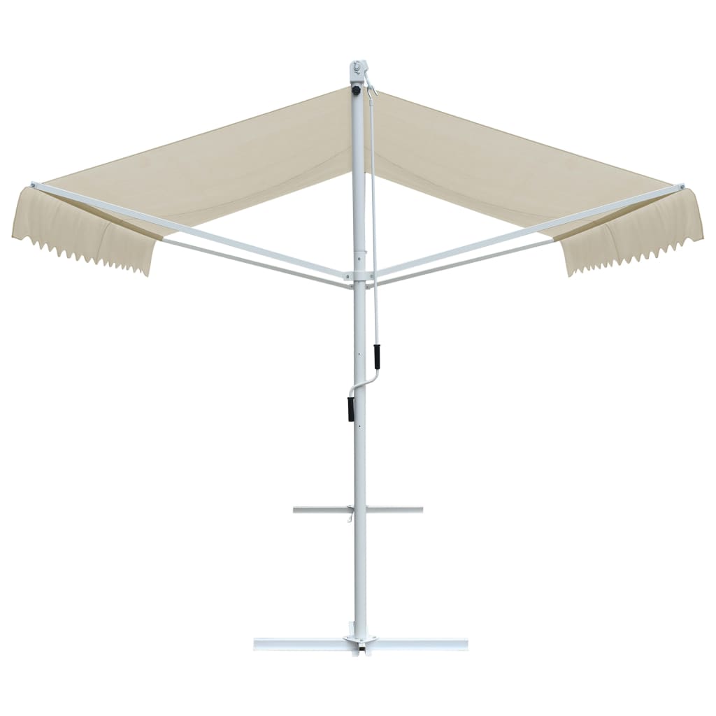 vidaXL Freistehende Markise Cremefarben 4 x 3 m