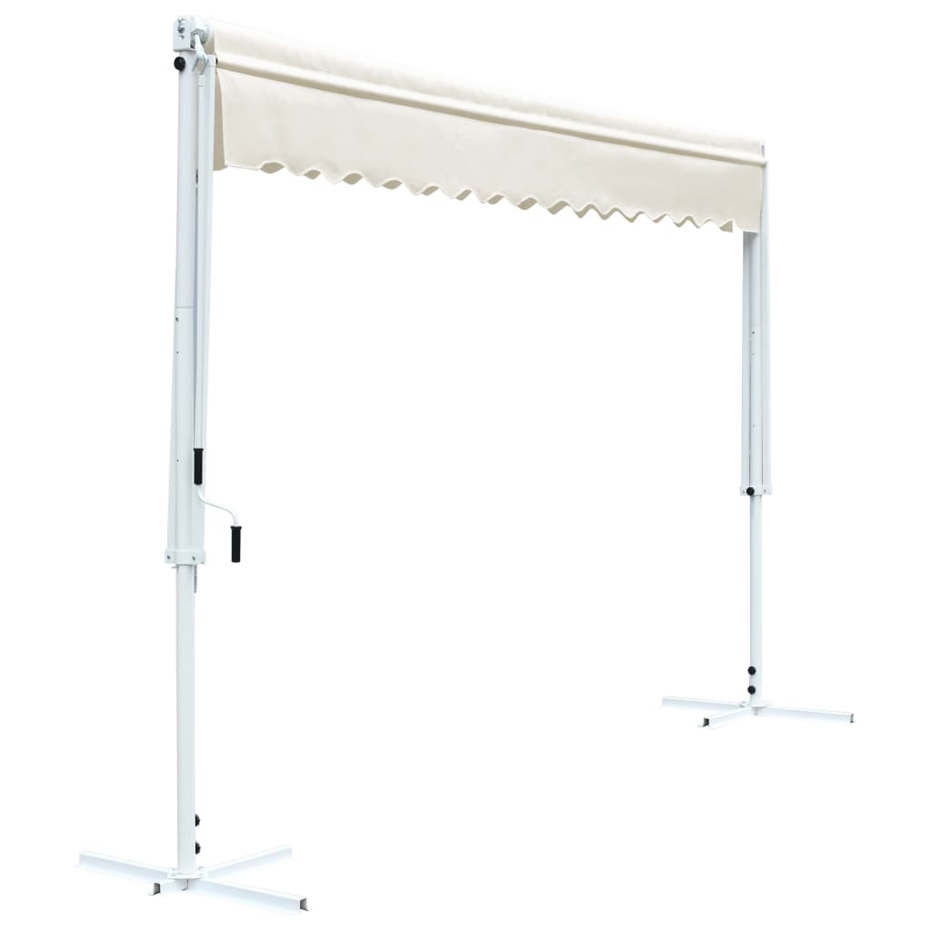 vidaXL Freistehende Markise Cremefarben 4 x 3 m