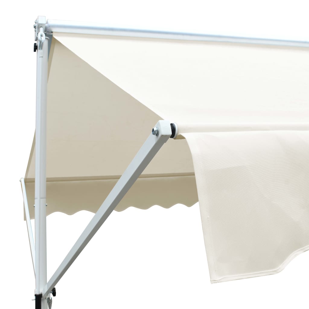 vidaXL Freistehende Markise Cremefarben 4 x 3 m