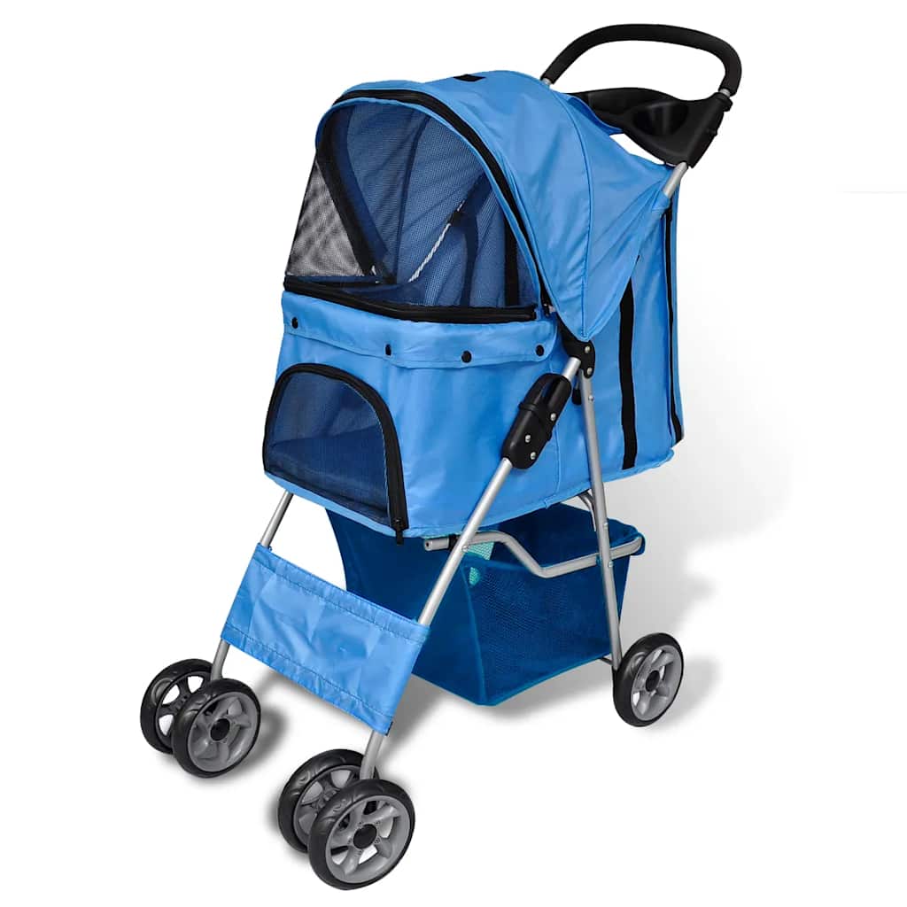 vidaXL Hundebuggy 15 kg Blau