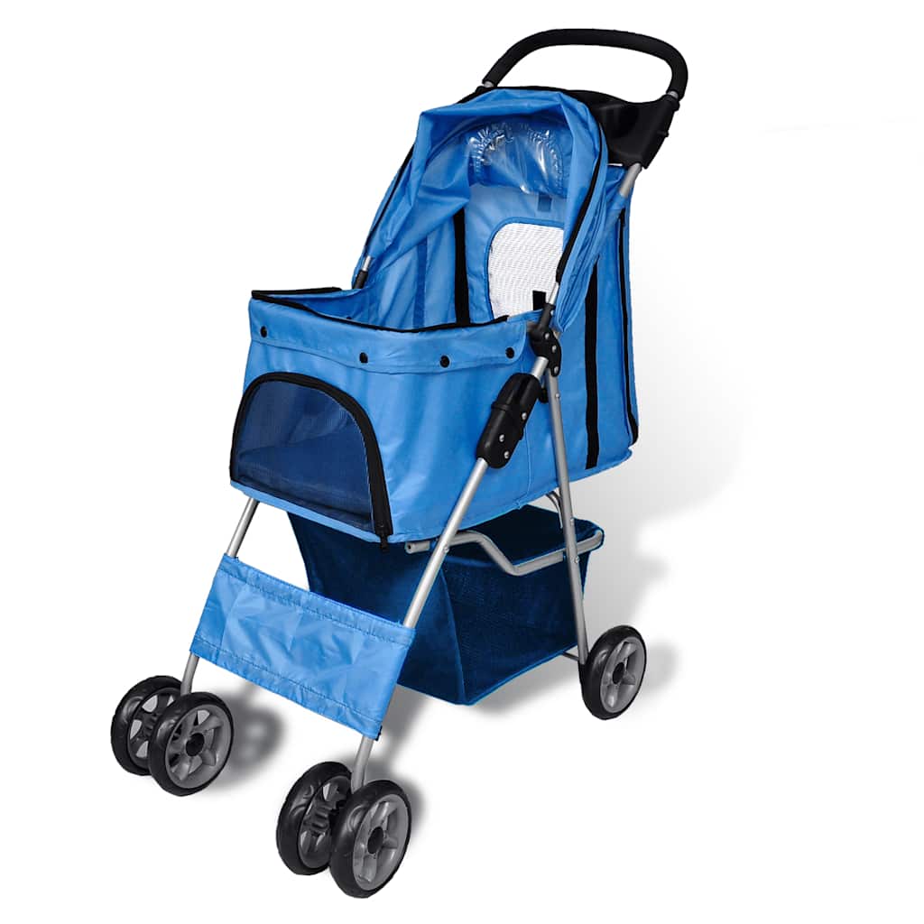 vidaXL Hundebuggy 15 kg Blau