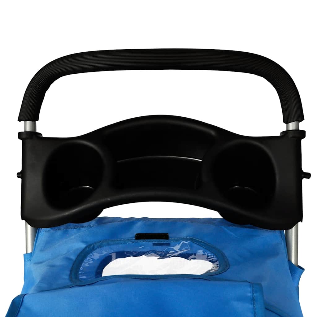 vidaXL Hundebuggy 15 kg Blau