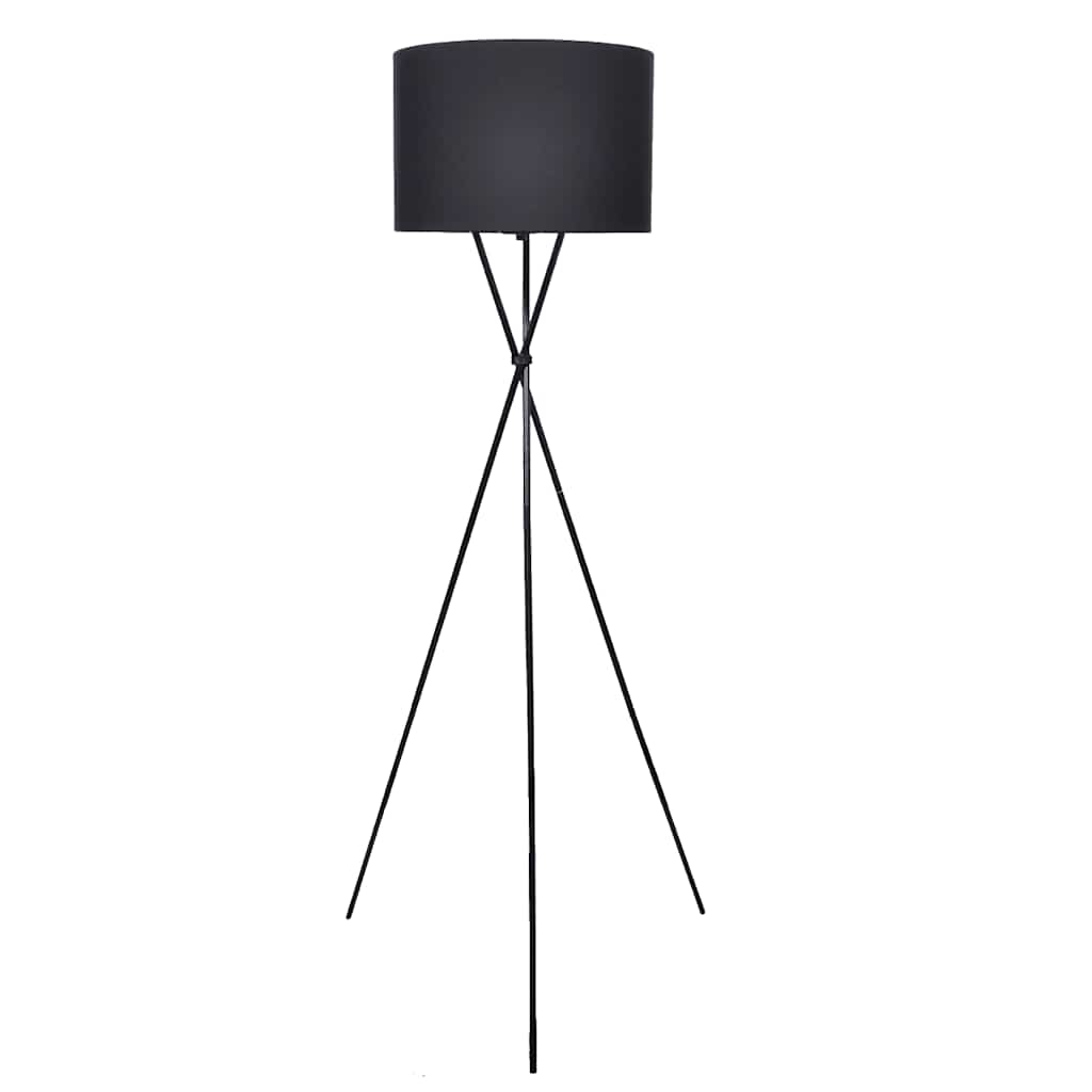 vidaXL Stehlampe mit Ständer Schwarz 139 cm