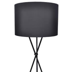 vidaXL Stehlampe mit Ständer Schwarz 139 cm
