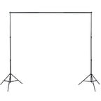 vidaXL Fotostudio Set 3 Baumwolle-Hintergründe Rahmen verstellbar 3x5m