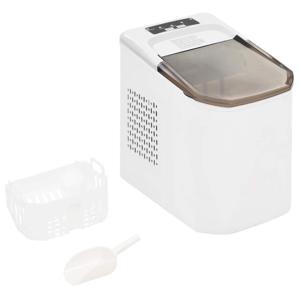 vidaXL Eiswürfelbereiter Weiß 1,4 L 15 kg / 24 h