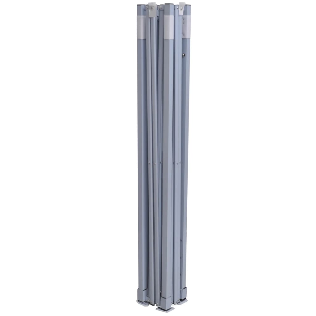 vidaXL Faltzelt mit 2 Wänden 291x291x315 cm Cremeweiß