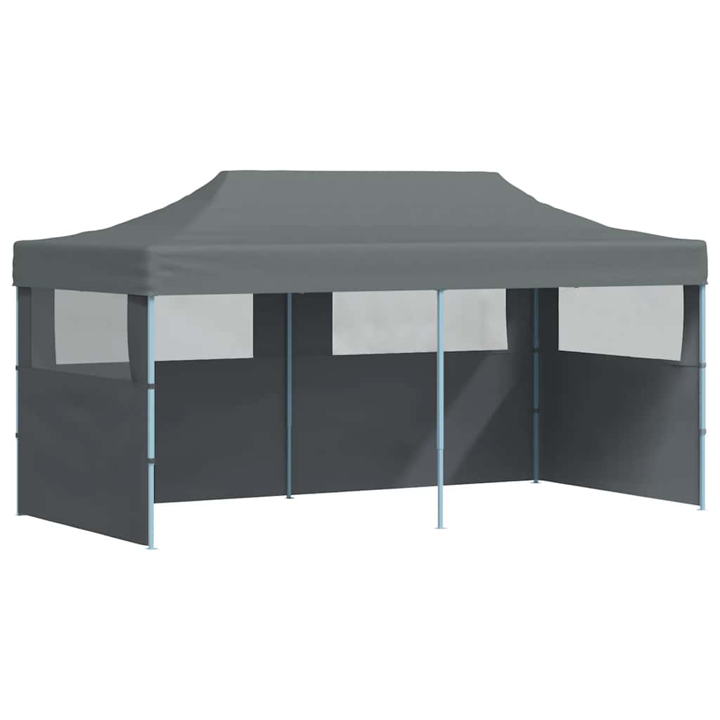 vidaXL Pop-Up Partyzelt mit Seitenwänden Faltbar 3 x 6 m Anthrazit