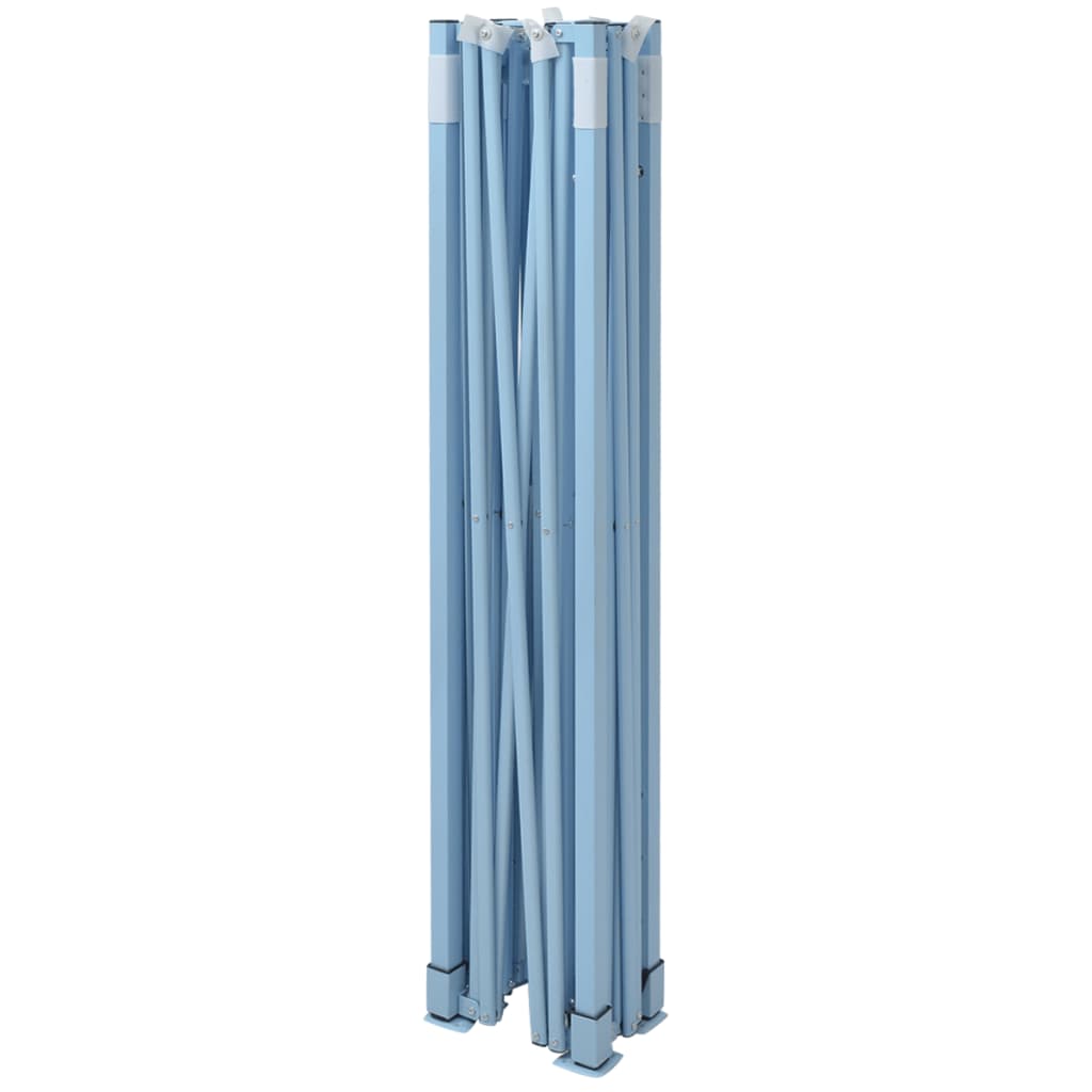 vidaXL Faltzelt mit 3 Seitenteilen 3x4,5 m Blau