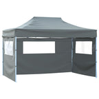 vidaXL Faltzelt mit 3 Wänden 431x291x315 cm Anthrazit