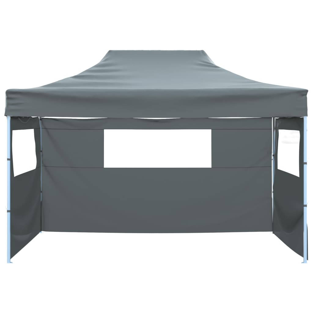 vidaXL Faltzelt mit 3 Wänden 431x291x315 cm Anthrazit