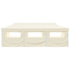 vidaXL Faltzelt Partyzelt Pop-Up mit 8 Seitenwänden 870x291x315 cm Creme