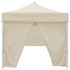 vidaXL Faltzelt Partyzelt Pop-Up mit 8 Seitenwänden 870x291x315 cm Creme