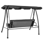 vidaXL Hollywoodschaukel mit Dach Anthrazit 192×118×175 cm Stahl