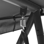 vidaXL Hollywoodschaukel mit Dach Anthrazit 192×118×175 cm Stahl