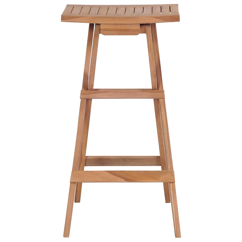 vidaXL Klappbare Barhocker 4 Stk. Massivholz Teak