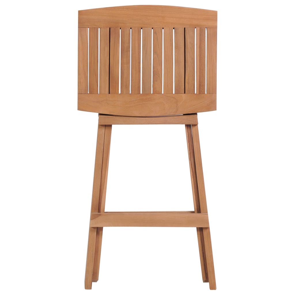 vidaXL Klappbare Barhocker 4 Stk. Massivholz Teak