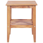 vidaXL Couchtisch 40x40x50 cm Quadratisch Massivholz Teak