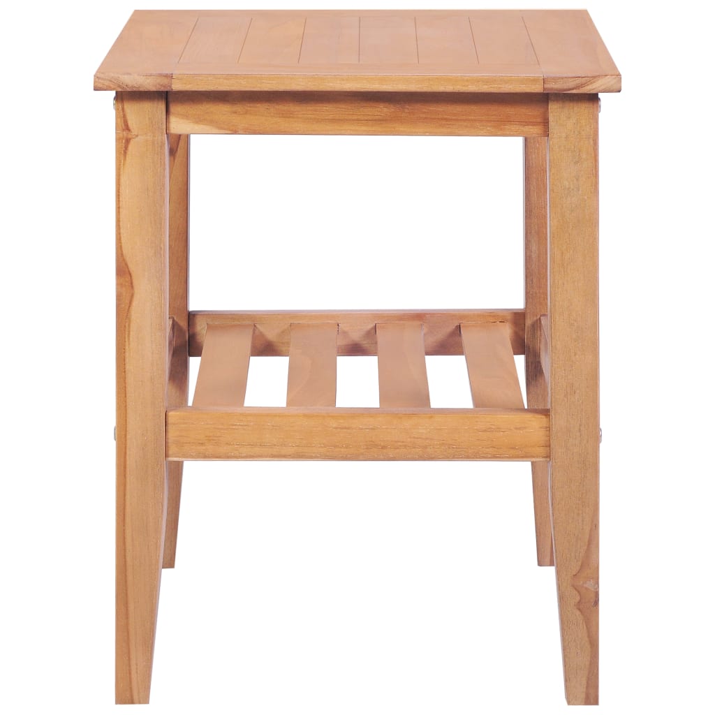 vidaXL Couchtisch 40x40x50 cm Quadratisch Massivholz Teak