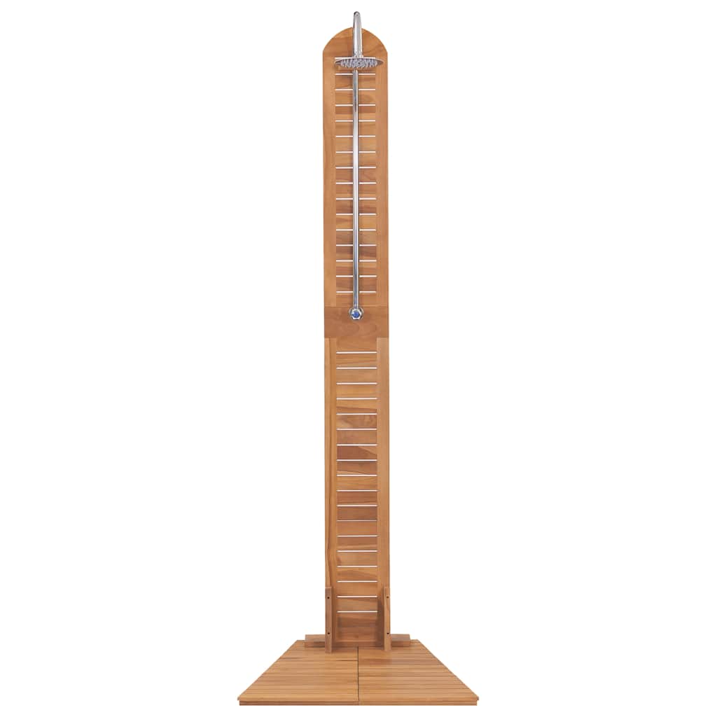 vidaXL Gartendusche Massivholz Teak 70x75x204 cm