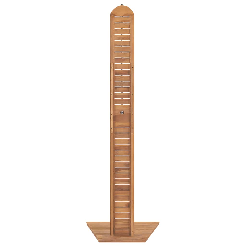 vidaXL Gartendusche Massivholz Teak 70x75x204 cm