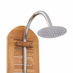vidaXL Gartendusche Massivholz Teak 70x75x204 cm