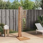 vidaXL Gartendusche Massivholz Teak 70x75x204 cm