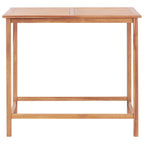 vidaXL Garten-Bartisch 120x65x110 cm Massivholz Teak