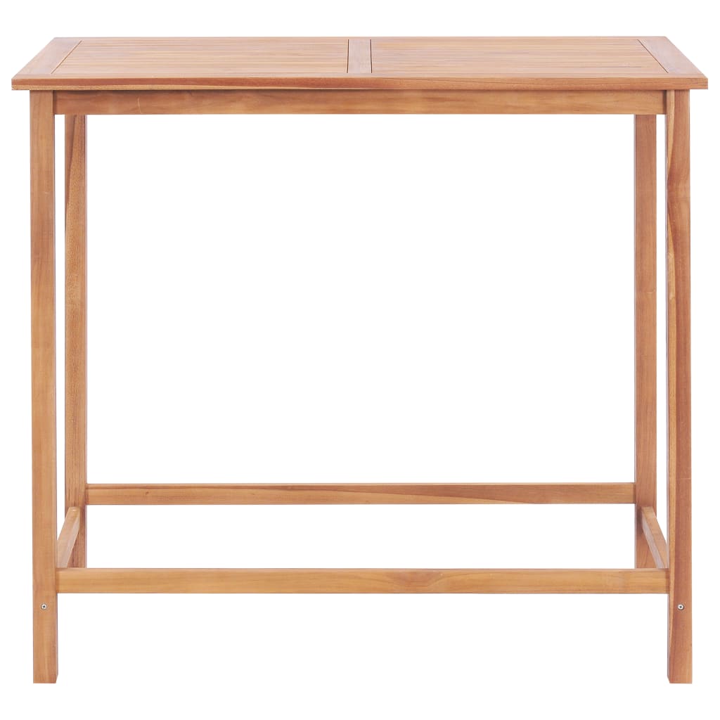 vidaXL Garten-Bartisch 120x65x110 cm Massivholz Teak