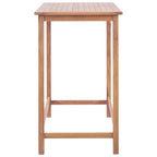vidaXL Garten-Bartisch 120x65x110 cm Massivholz Teak