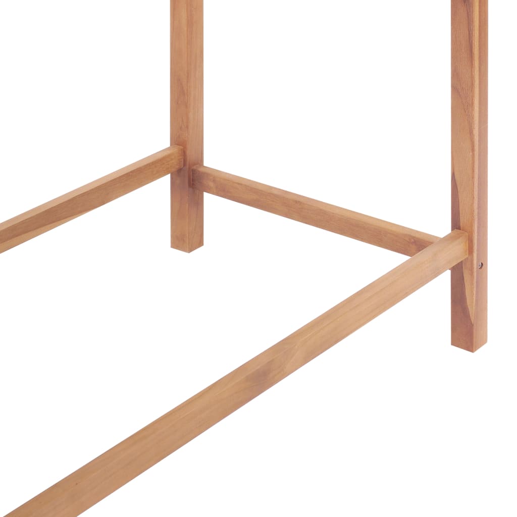 vidaXL Garten-Bartisch 120x65x110 cm Massivholz Teak