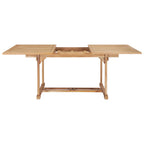 vidaXL Garten-Ausziehtisch 150-200x100x75 cm Massivholz Teak