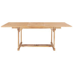 vidaXL Garten-Ausziehtisch 150-200x100x75 cm Massivholz Teak