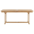 vidaXL Garten-Ausziehtisch 180-280x100x75 cm Massivholz Teak