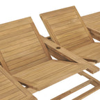 vidaXL Garten-Ausziehtisch 180-280x100x75 cm Massivholz Teak