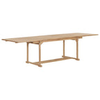 vidaXL 9-tlg. Garten-Essgruppe 180-280 x 100 x 75 cm Teak Massivholz
