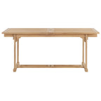 vidaXL 9-tlg. Garten-Essgruppe 180-280 x 100 x 75 cm Teak Massivholz