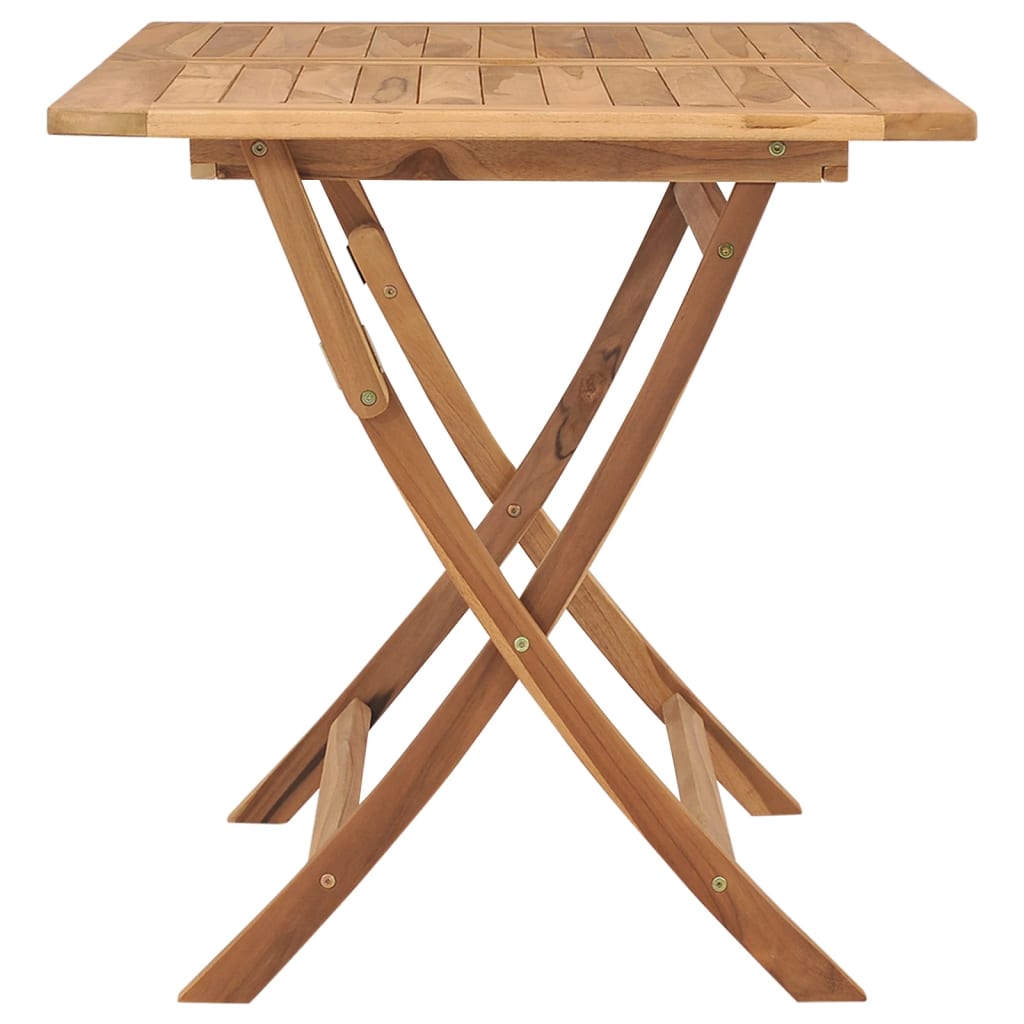 vidaXL Gartentisch Klappbar 120x70x75 cm Massivholz Teak