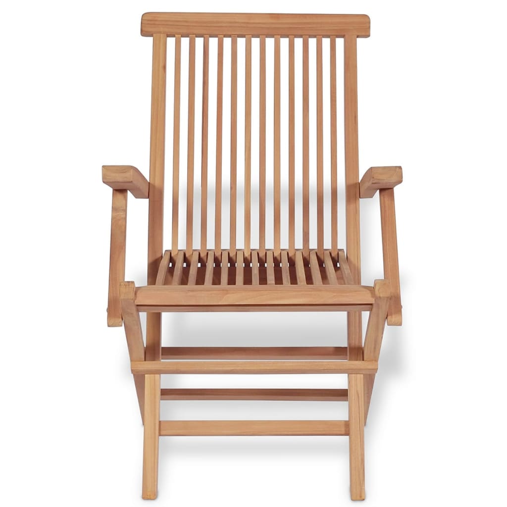 vidaXL 5-tlg. Garten-Essgruppe Teak Massivholz