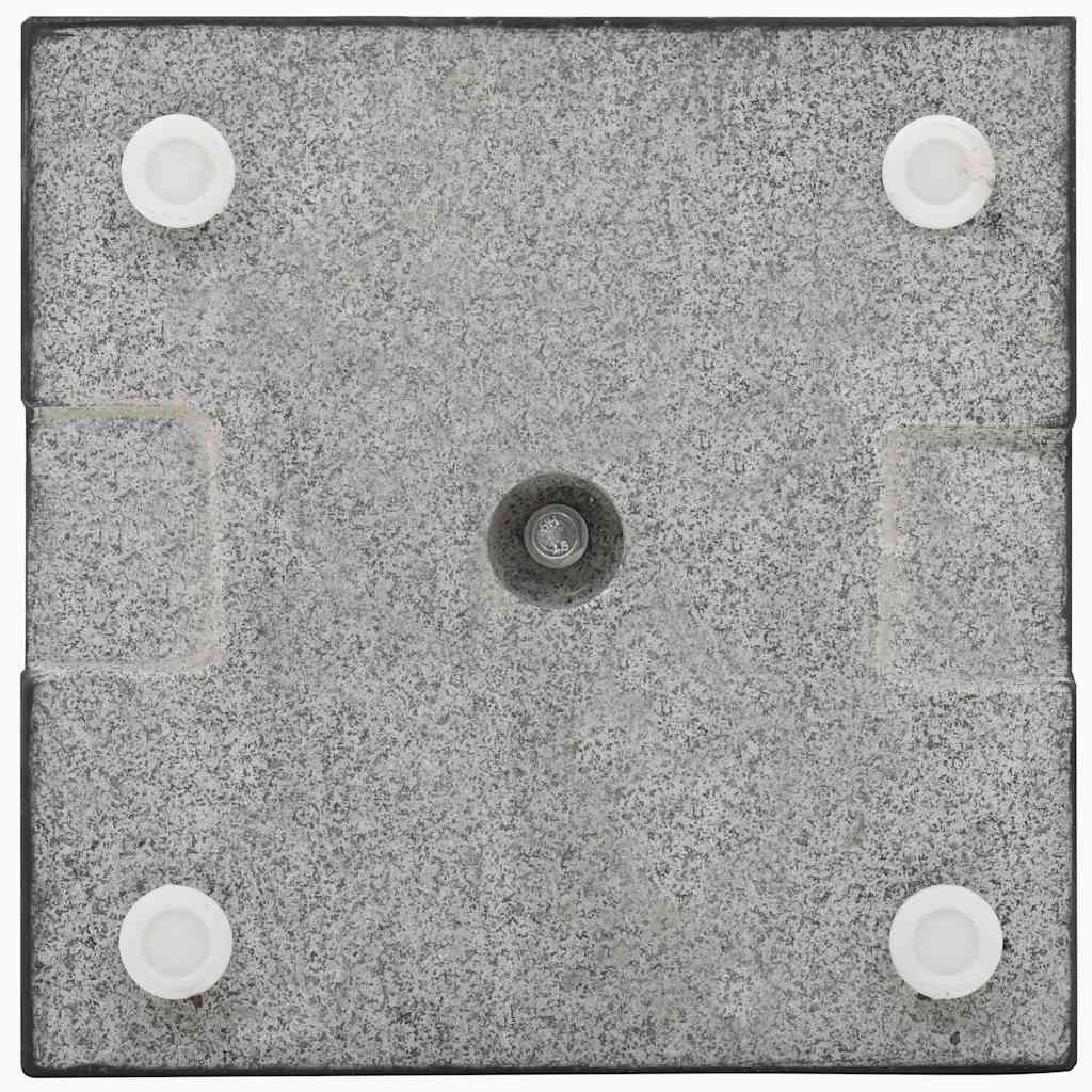 vidaXL Sonnenschirmständer Granit 20 kg Quadrat Schwarz