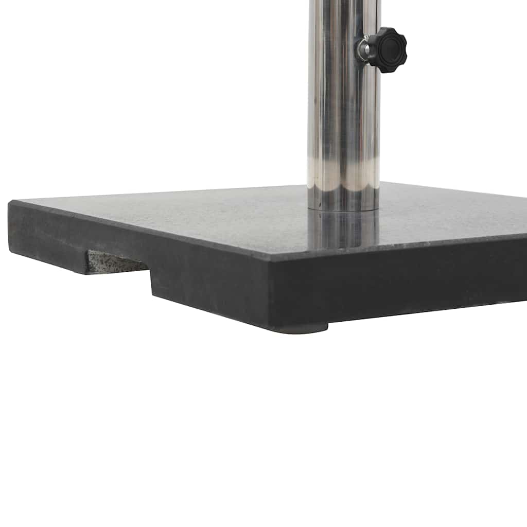 vidaXL Sonnenschirmständer Granit 20 kg Quadrat Schwarz