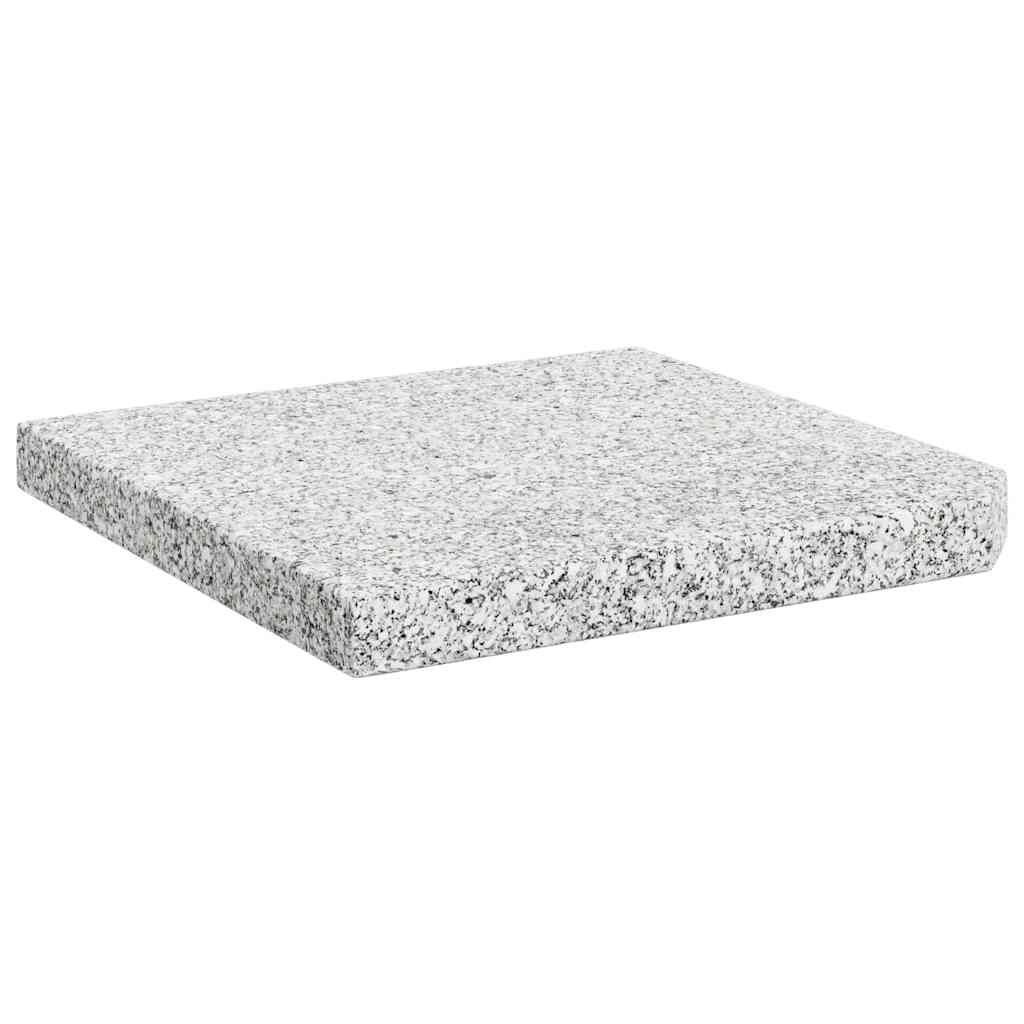 vidaXL Sonnenschirm-Gewichtsplatte Granit 25 kg Quadratisch Grau