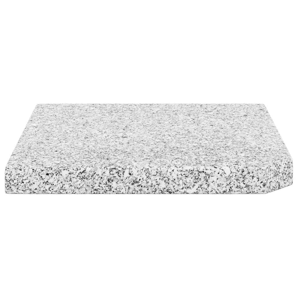 vidaXL Sonnenschirm-Gewichtsplatte Granit 25 kg Quadratisch Grau