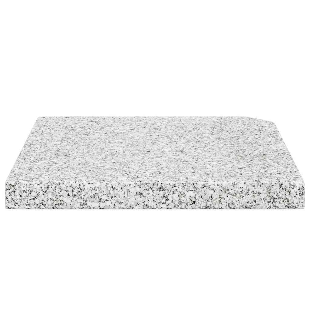 vidaXL Sonnenschirm-Gewichtsplatte Granit 25 kg Quadratisch Grau