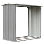 vidaXL Brennholzlager Verzinkter Stahl 172 x 91 x 154 cm Grau