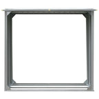 vidaXL Brennholzlager Verzinkter Stahl 172 x 91 x 154 cm Grau