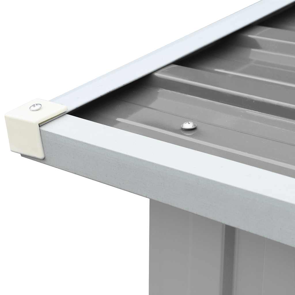 vidaXL Brennholzlager Verzinkter Stahl 172 x 91 x 154 cm Grau