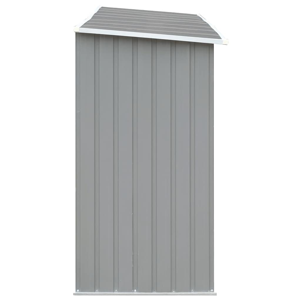 vidaXL Brennholzlager aus verzinktem Stahl 330x84x152 cm Grau