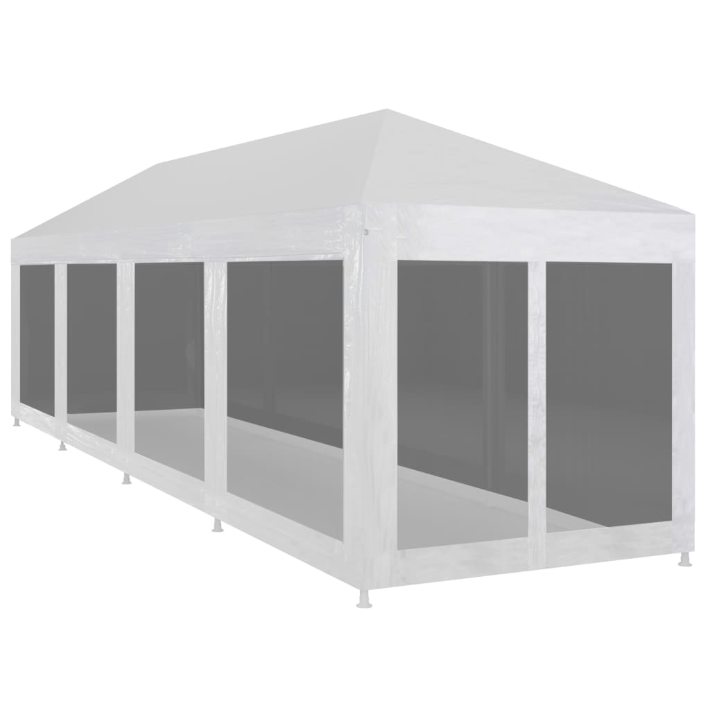 vidaXL Partyzelt mit 10 Mesh-Seitenwänden 12 x 3 m